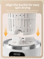 Portable Mini Washing Machine Automatic Washer Machine Clothes Cleaning Tool For Dormitories Travel Camping Hotel Apartment