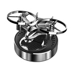 Solar Powered Rotation Helicopter Solar Aromatherapy Car Air Freshener Alloy Fragrance Auto Aroma Diffuser Interior Accessories
