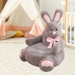 Children Sofa Seat Cartoon Lazy Sofa Decoration Animal Shaped Seat Cushion Plush Support Seat for Play Room Bedroom Living Room