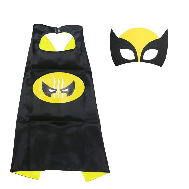 Disney Marvel Masquerade Mask Cape Cloak Anime Spider Man Batman Cloak Action Figure Marvel Toys Cosplay Child Xmas Party Gifts