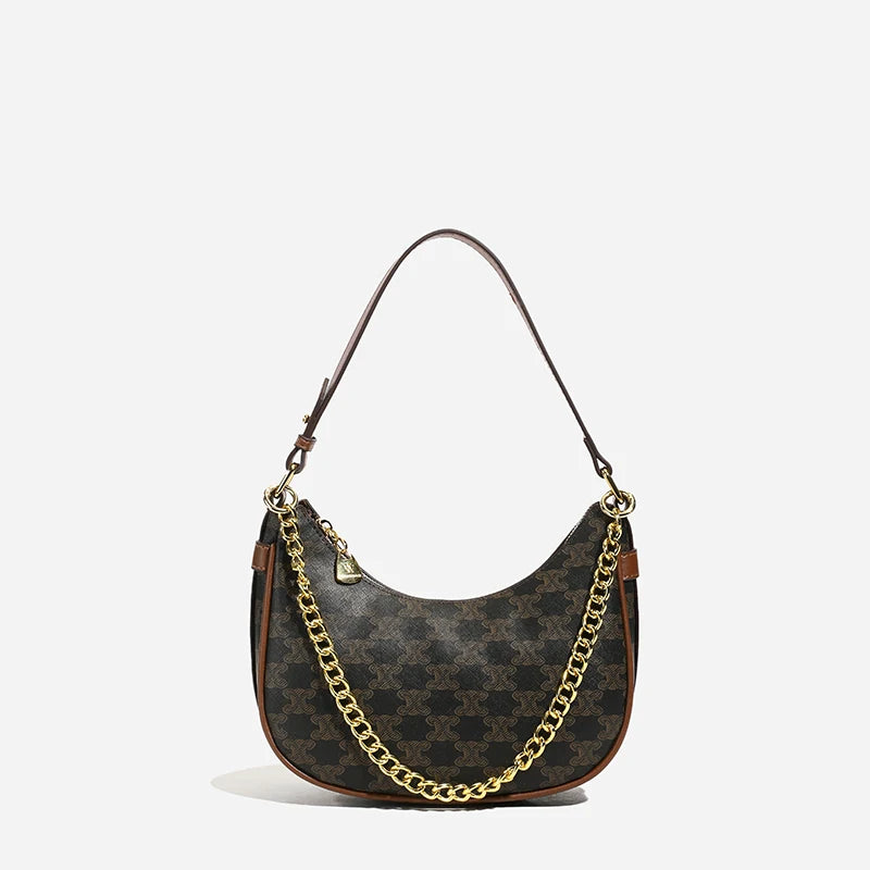 Classic Elegant Handbags For Ladies, Leather Tote Bag By Famous Designer, Women's Shoulder Bag Luxury Brand