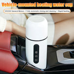420ml Portable Car Heating Cup Electric Kettle 304 LED Smart Temperature Control Warmer Stirring Cup Heating Bottle Mixing Cup