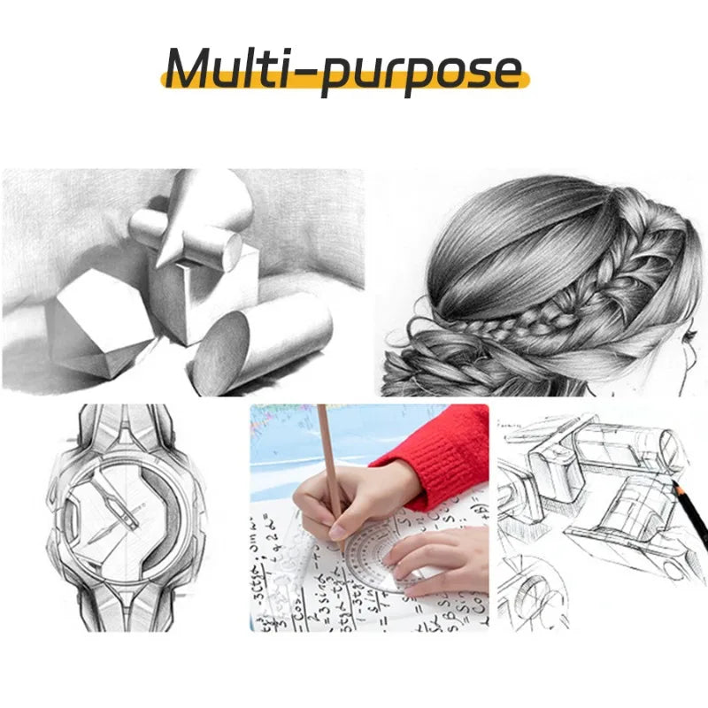 Electric Erasers Less Rubber Crumb Thick/Thin Rubber can be Changed Simple Korean Stationery Safe and Efficient School Supplies