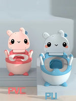 Children's Potty 1-6 Years Old Upgraded Cute Rabbit Baby Toilet Seat Baby Potty Portable Stool Boys & Girls Safe Trainer Seat WC