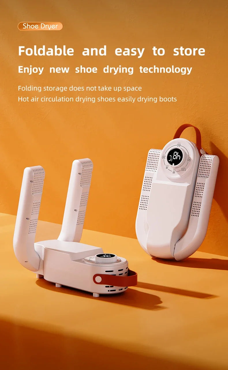 Intelligent Timer Shoe Dryer  Adjustable Dryer Quick Drying Deodorizing Sterilizing Shoe Dryer Household Shoe Warmer Heater