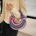 Handbags for Women 2024 New Gold Luxury Designer Brand Handwoven Noodle Bags Rope Knotted Pulled Hobo Silver Evening Clutch Chic