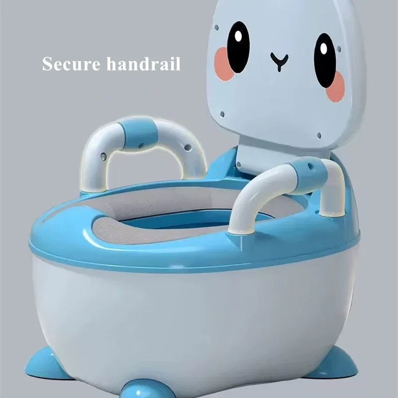 Children's Potty 1-6 Years Old Upgraded Cute Rabbit Baby Toilet Seat Baby Potty Portable Stool Boys & Girls Safe Trainer Seat WC