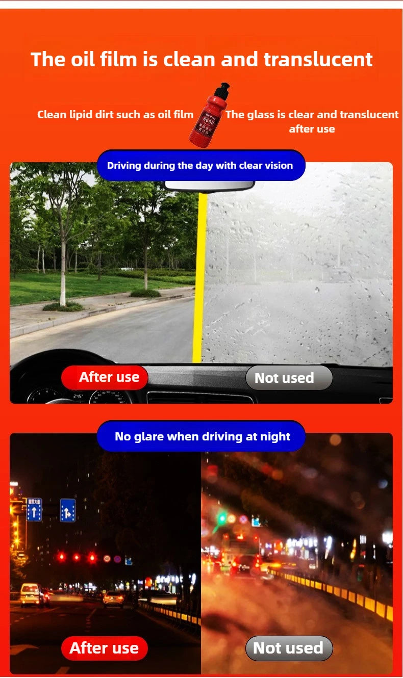 Car glass coating agent, rainproof windshield rain repellent, liquid polymer car waterproof spray, car detailing