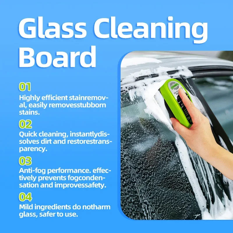 Window Cleaner Oil Film Brush Removal Cleaner Supplie Car Glass Oil Film Brush Glass Sponge Clean Glass Windshield Glass Scraper