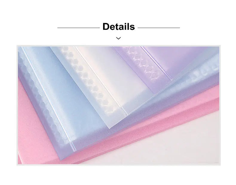 Office Document Organizer Folder A5 Display Book Transparent PVC Bag Document Storage B5 Paper Folder For Documents