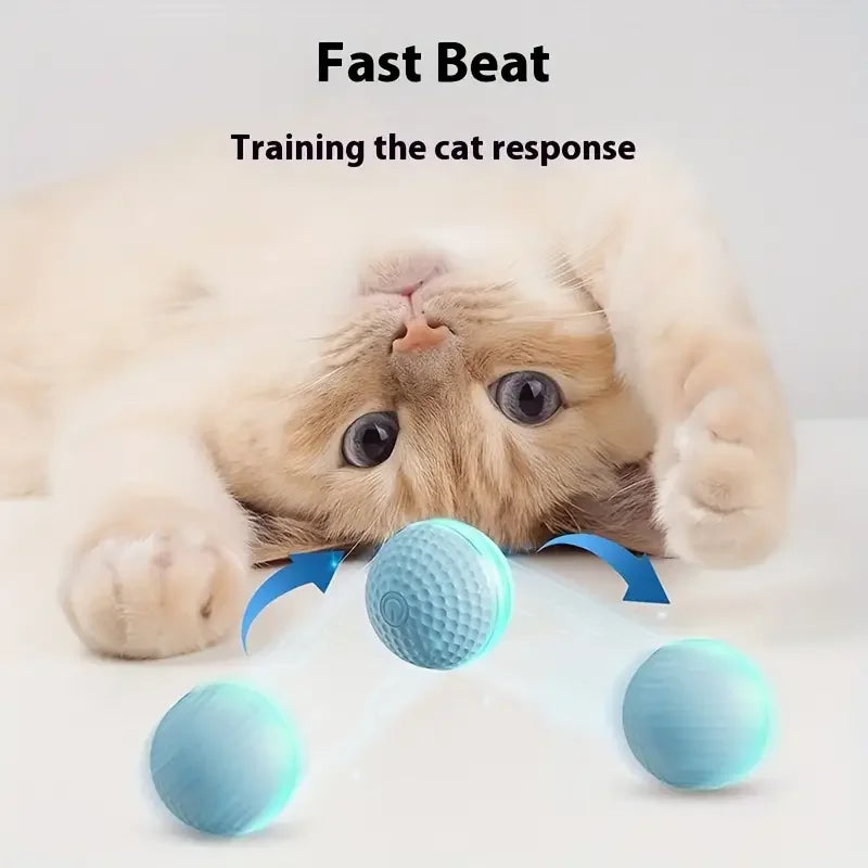 Smart Cat Toys Balls Automatic Interactive Pet Electric Rolling Teaser USB Rechargeable Kitty Moving Bouncing ball Mouse Car toy