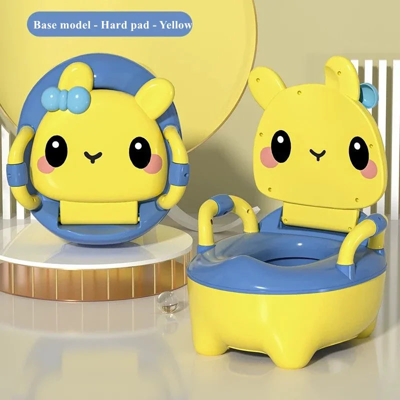 Children's Potty 1-6 Years Old Upgraded Cute Rabbit Baby Toilet Seat Baby Potty Portable Stool Boys & Girls Safe Trainer Seat WC