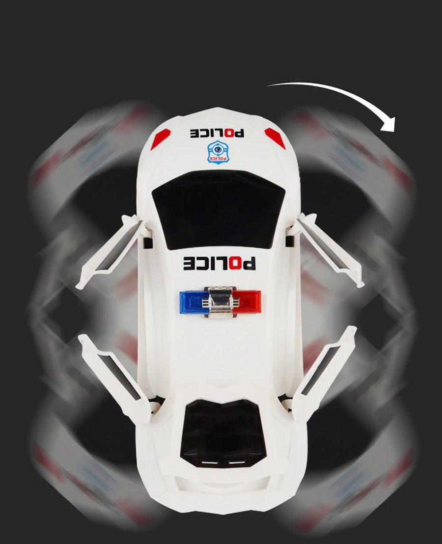 Electric Dancing Deformation Rotating Universal Police Toy Car Child Kid Girl Car Christmas Birthday Gift