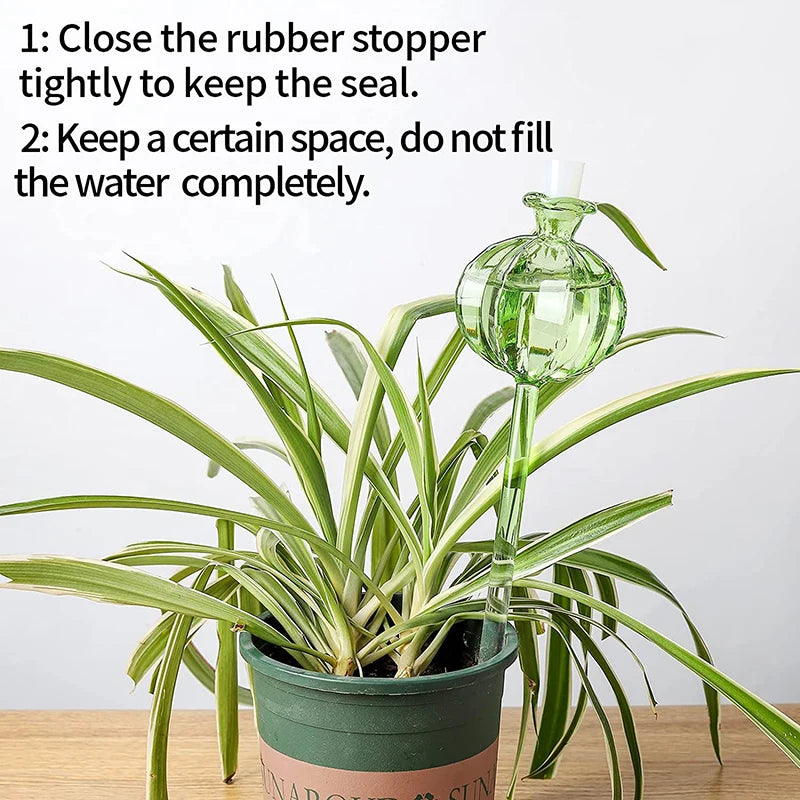 Glass Automatic Plant Watering Bulbs Shape Flower Plant Water Dripper Lightweight Houseplant Device Drip Irrigation System