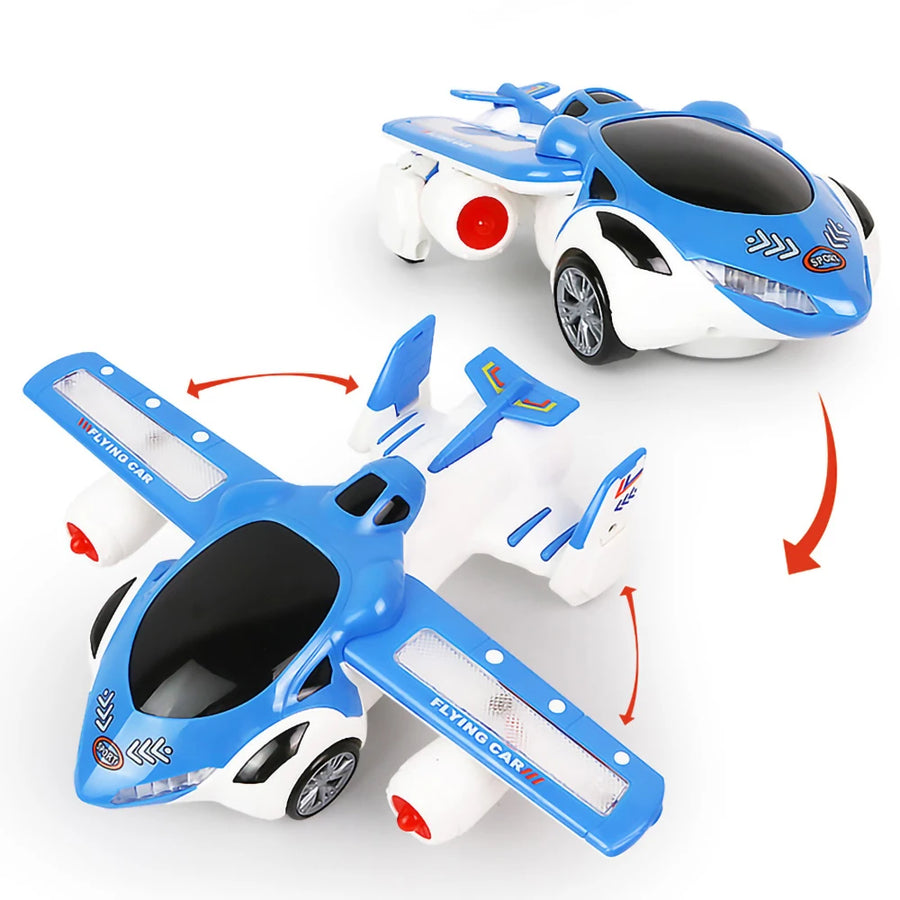 Electric Dancing Deformation Rotating Universal Police Toy Car Child Kid Girl Car Christmas Birthday Gift