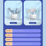 60W Portable Turbo Washing Machine Hight Power Mini Ultrasonic Washer for Baby Clothes Underwear Socks Business Trip Travel USB
