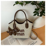 2025 New Designers' Bags - Popular Knitted Bags for Ladies, Casual and Versatile Beach Carry-Along Handbags and Tote Bags