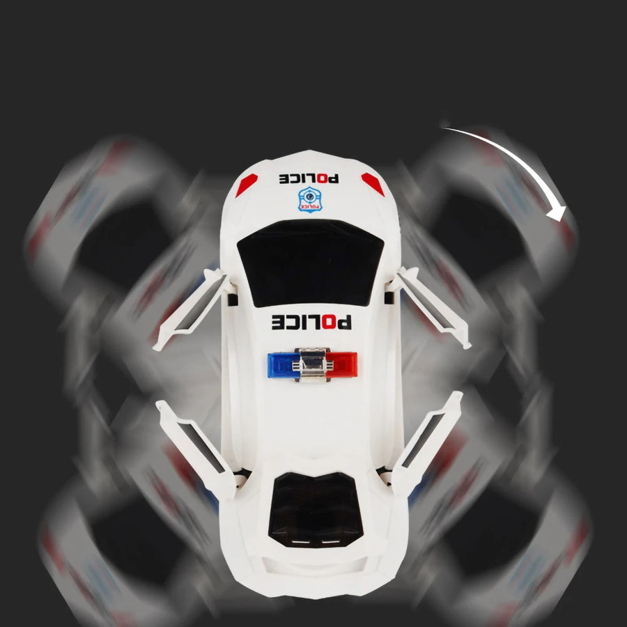 Electric Dancing Deformation Rotating Universal Police Toy Car Child Kid Girl Car Christmas Birthday Gift