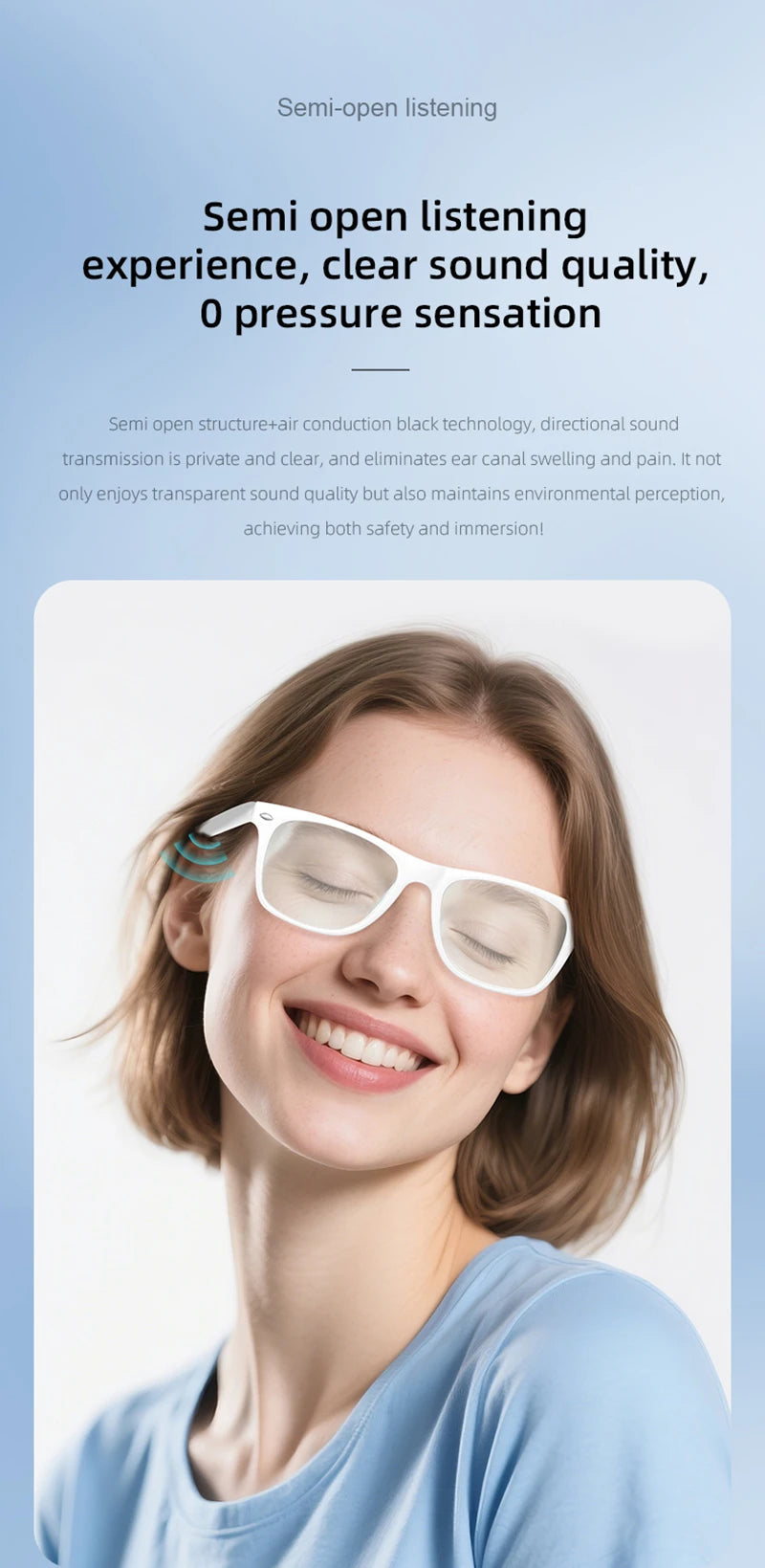 Xiaomi AI Intelligent Glasses Fashion Waterproof Multifunctional Bluetooth Call Playing Music Smart Sunglasses For Men & Woman