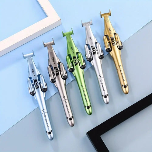 Creative Aircraft Airplane Gel Pen Fashion Rleaxing Deformation Toy Foldable Funny Helicopter Pen Children's Day gift