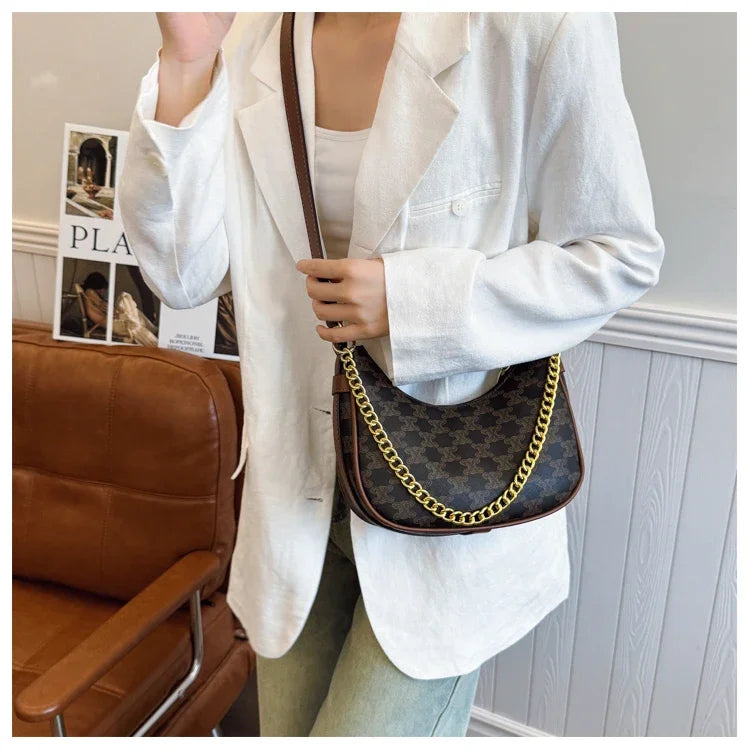 Classic Elegant Handbags For Ladies, Leather Tote Bag By Famous Designer, Women's Shoulder Bag Luxury Brand