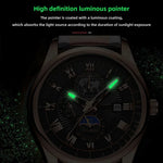 2024 Men Watch Fashion Top Luxury Sport Men's Wristwatch Waterproof Luminous Leather Date Quartz Watches Man clock