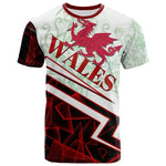 Wales Flag 3D Print Football T-shirt For Men Clothing Summer Casual Sports Short Sleeve T Shirts Wales Map Pattern Men's Tees
