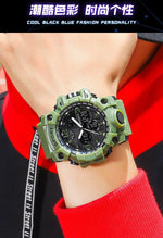 Men's Junior High School Student Fashion Trend Black Technology Sports Glow Men's Electronic Watch