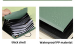 Three Colors Horizontal A4 Folder Students Office Business Trip Multi-layer Large Capacity 5/8/13 Layers Storage Organ Bag