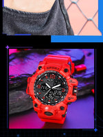 Men's Junior High School Student Fashion Trend Black Technology Sports Glow Men's Electronic Watch