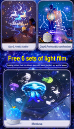 Star Projector 6 OceanWave Patterns Water Light Projector For Bedroom Home  Nebula starry light Wedding Christmas Decor lights