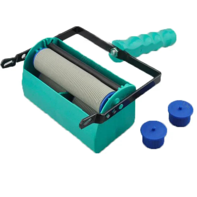 DIY Wall Decoration Tools - 5 Inch Handle Grip Applicator Plus 5" Wall Pattern Painting Roller Painting Tools Wall Paint