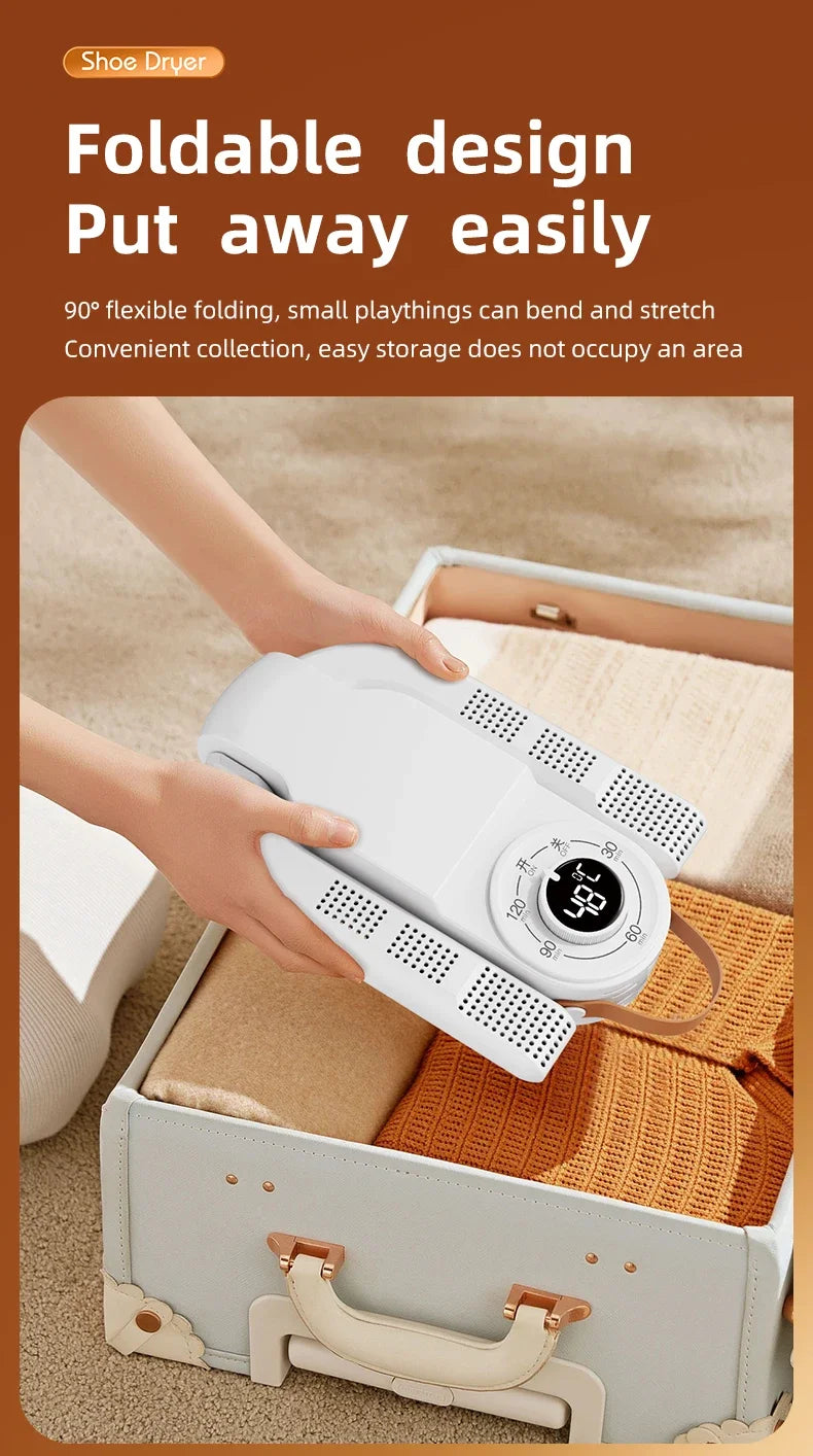 Intelligent Timer Shoe Dryer  Adjustable Dryer Quick Drying Deodorizing Sterilizing Shoe Dryer Household Shoe Warmer Heater