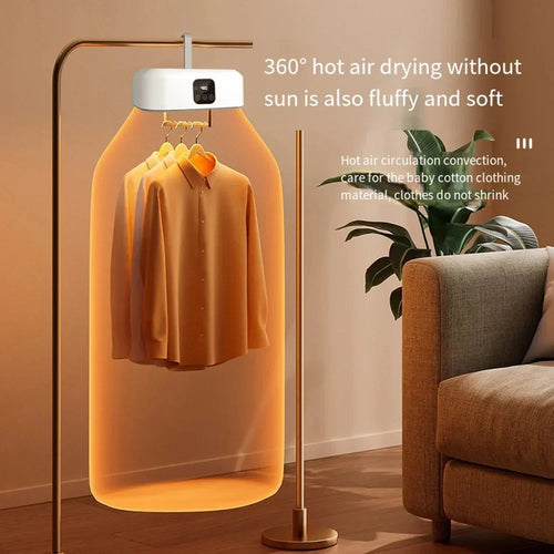 Portable Clothes Dryer,Portable Dryer for Apartments Home Travel RVs,Compact Foldable Mini Electric Laundry Dryer with Dryer Bag