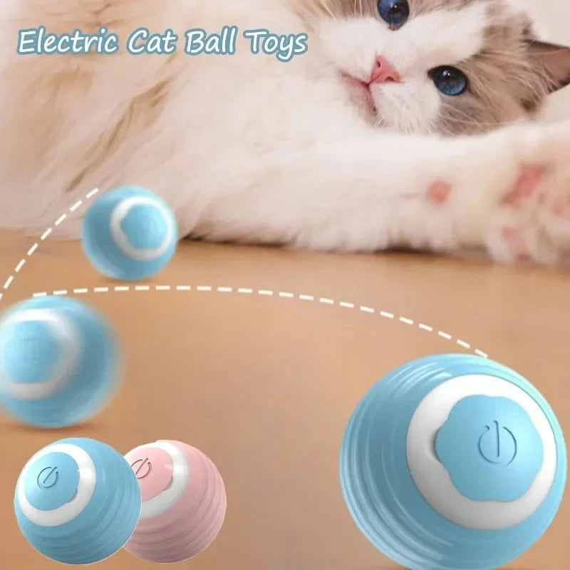 Smart Cat Toys Balls Automatic Interactive Pet Electric Rolling Teaser USB Rechargeable Kitty Moving Bouncing ball Mouse Car toy