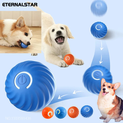 New Smart Pet Toy Ball Electric Interactive Game Automatic  Jumping Rolling Ball Rechargeable Moving Puppy Cat Entertainment Toy