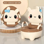 Children's Potty 1-6 Years Old Upgraded Cute Rabbit Baby Toilet Seat Baby Potty Portable Stool Boys & Girls Safe Trainer Seat WC