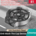 Kitchen Sink Glass Rinser Faucet Cup Rinser for Kitchen Sinks Bottle Washer Kitchen Sink Accessories Stainless Steel
