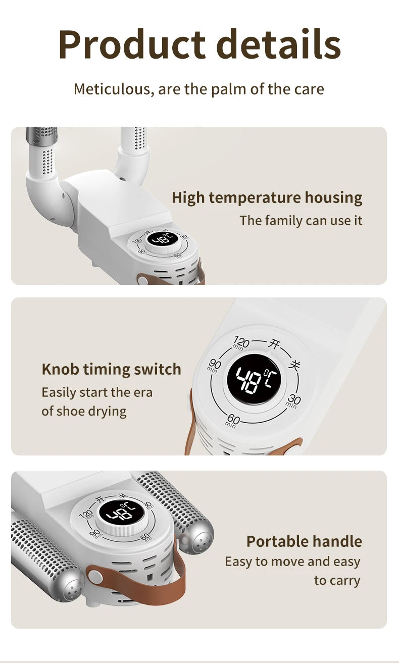 Xiaomi Electric Shoe Dryer UV Deodorizing Sterilizing Shoe Dryer Intelligent Time Dryer Home Quick Drying Shoe Warmer Heater