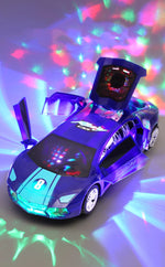 Electric Dancing Deformation Rotating Universal Police Toy Car Child Kid Girl Car Christmas Birthday Gift