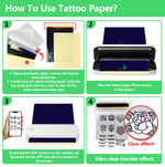Inkless A4 Portable Thermal Printer Supports A40 Thermal Paper Bluetooth Wireless Mobile Travel Printers for Car & Office Use