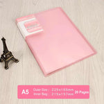 Office Document Organizer Folder A5 Display Book Transparent PVC Bag Document Storage B5 Paper Folder For Documents