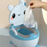 Children's Potty 1-6 Years Old Upgraded Cute Rabbit Baby Toilet Seat Baby Potty Portable Stool Boys & Girls Safe Trainer Seat WC