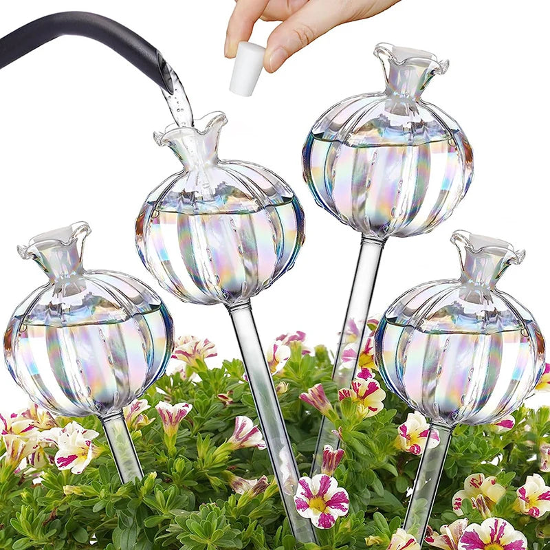Glass Automatic Plant Watering Bulbs Shape Flower Plant Water Dripper Lightweight Houseplant Device Drip Irrigation System