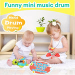 Kids' Music Turtle Crab Toy, Musical Early Learning Drum, Enhances Fine Motor Skills, Parent-Child Interaction, Birthday Gift