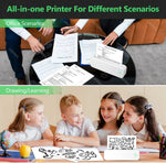 Inkless A4 Portable Thermal Printer Supports A40 Thermal Paper Bluetooth Wireless Mobile Travel Printers for Car & Office Use