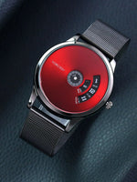 Student men's watch trend new red fashion durable cool handsome gentleman leisure business men's watch