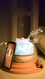 Starry Projector Night Light Rotating Sky Moon Lamp Galaxy Lamp Home Bedroom Decoration Starlight Christmas Lights for Kids Gift