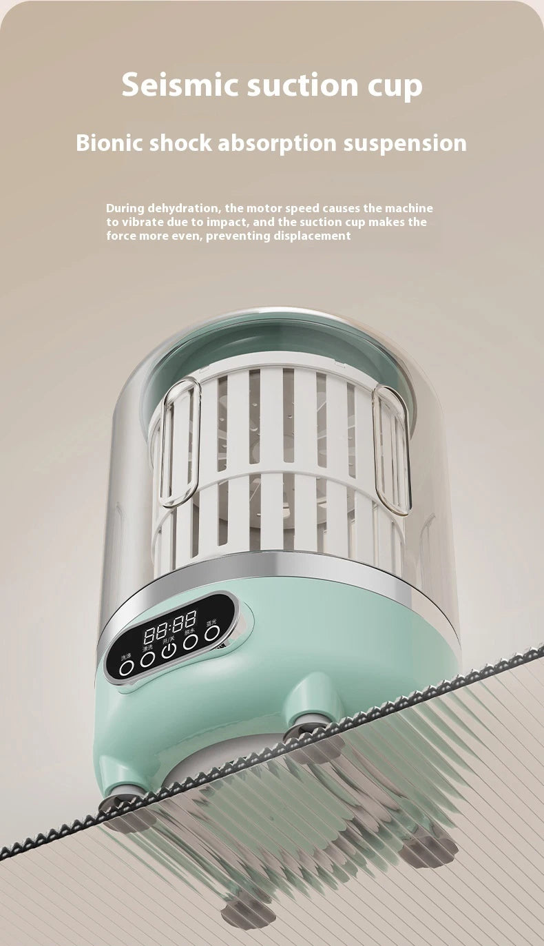 Portable Mini Washing Machine Automatic Washer Machine Clothes Cleaning Tool For Dormitories Travel Camping Hotel Apartment