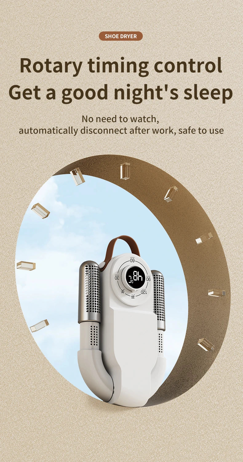 Xiaomi Electric Shoe Dryer UV Deodorizing Sterilizing Shoe Dryer Intelligent Time Dryer Home Quick Drying Shoe Warmer Heater